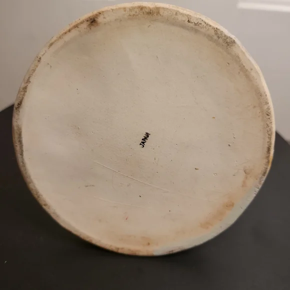 Vintage Porcelain  Bisque Japanese Matte Cream Candle Holders 6" - Picture 10 of 11